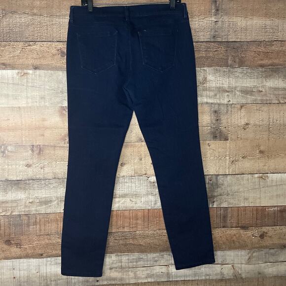 Ann Taylor LOFT Modern Skinny Jeans Dark Blue Size 29 8 - Picture 4 of 7